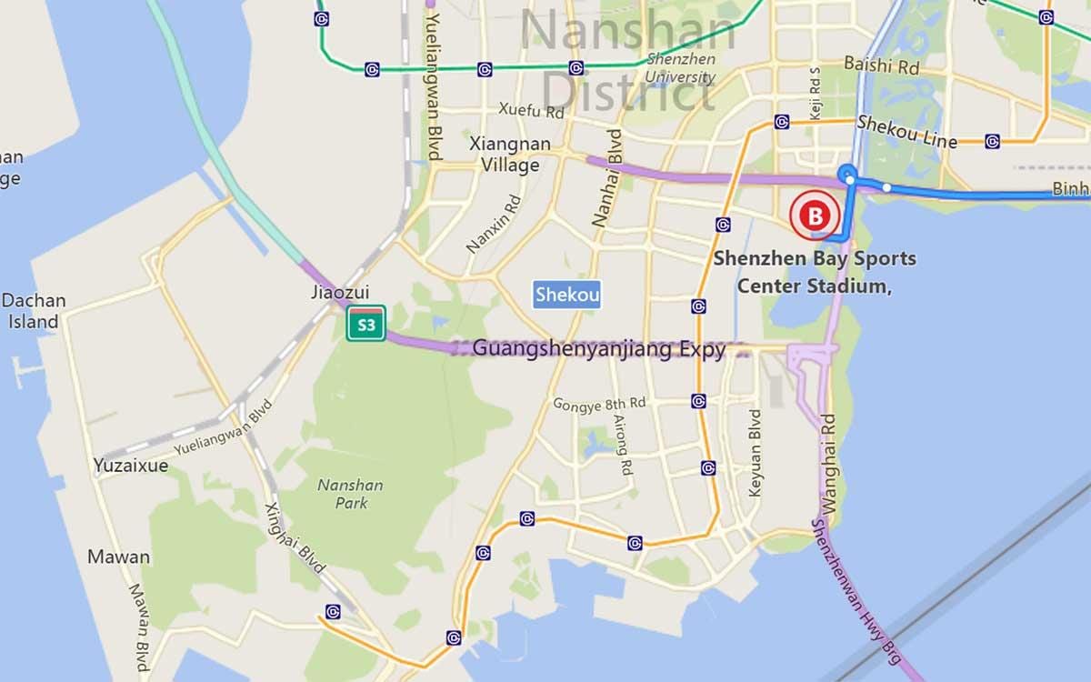 térkép Shenzhen bay