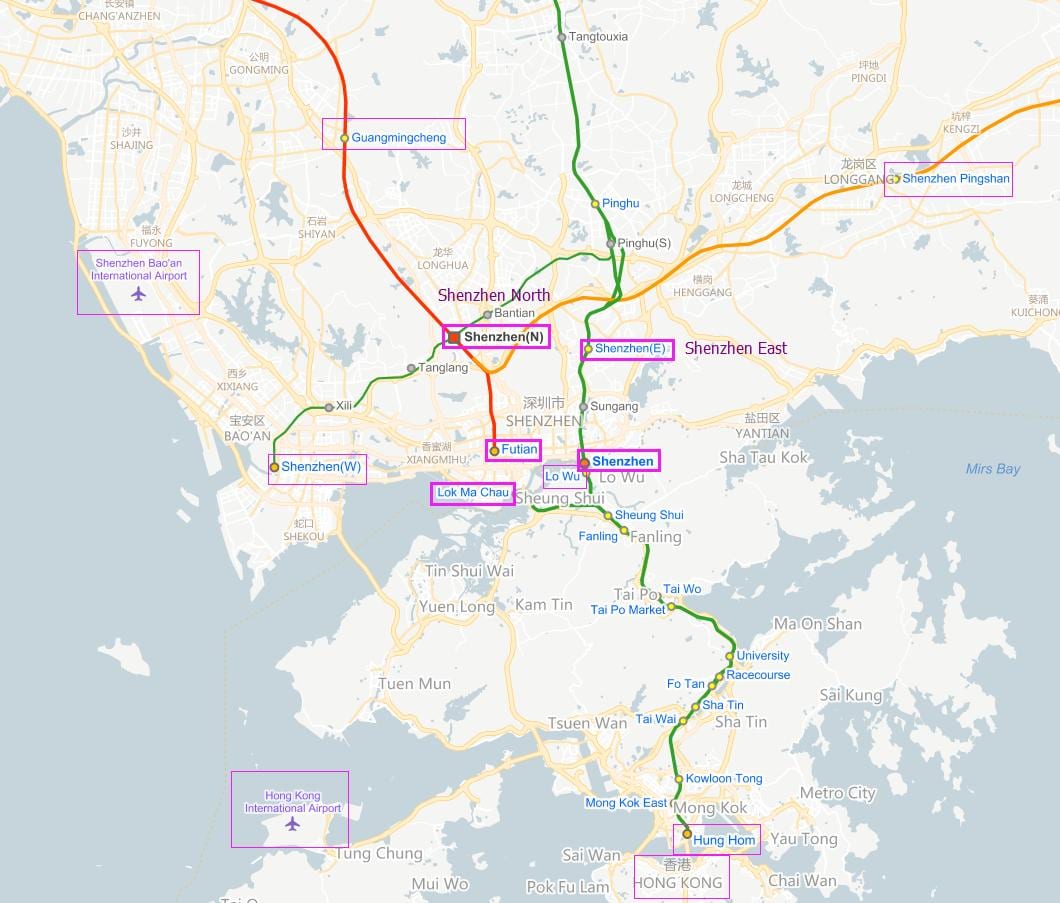 szx repülőtér térkép