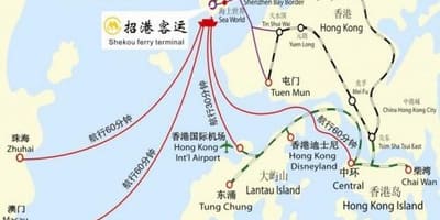 Térkép shekou kompkikötő
