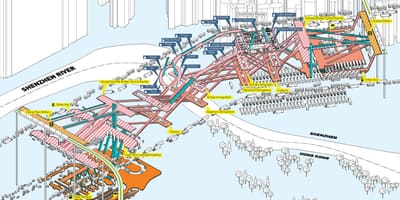 Térkép 3d-Shenzhen